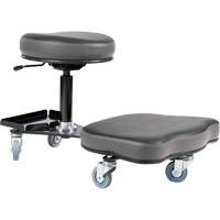 Chaise ergonomique Flex, Vinyle, Noir/gris Distribution Jean Lapalme