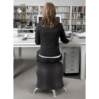 Zenergy Ball Chair, Vinyl, Black, 250 lbs. Capacity Distribution Jean Lapalme