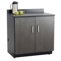 Armoire modulaire de base, M&eacute;lamine, 2 Tablettes, 39" h x 36" la x 25" P, Nuit d'Asie/noir Distribution Jean Lapalme