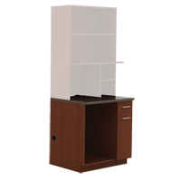 Armoire modulaire, M&eacute;lamine, 39" h x 36" la x 25" P, Acajou Distribution Jean Lapalme