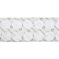 Attaches en jeton, Boucle et crochet, 3/4" dia., Adh&eacute;sif, Blanc Distribution Jean Lapalme