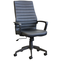 Chaise de bureau Activ A-128, Polyur&eacute;thane, Noir, Capacit&eacute; 275 lb Distribution Jean Lapalme