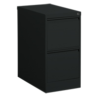 Classeur vertical, Acier, 2 tiroirs, 15-1/7" la x 25" p x 29" h, Noir Distribution Jean Lapalme