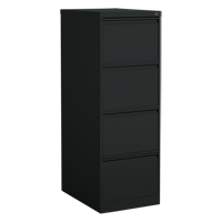 Classeur vertical, Acier, 4 tiroirs, 18-1/7" la x 25" p x 52" h, Noir Distribution Jean Lapalme