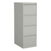 Classeur vertical, Acier, 4 tiroirs, 18-1/7" la x 25" p x 52" h, Gris Distribution Jean Lapalme