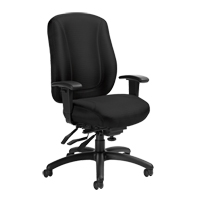 Overtime High Back Chair, Fabric, Black, 300 lbs. Capacity Distribution Jean Lapalme