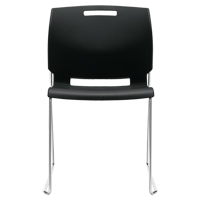 Chaise, Plastique, Hauteur 32-1/2", Capacit&eacute; 300 lb, Noir Distribution Jean Lapalme
