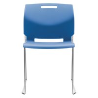 Chaise, Plastique, Hauteur 32-1/2", Capacit&eacute; 300 lb, Bleu Distribution Jean Lapalme