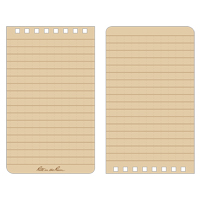 Pocket Top-Spiral Notebook, Soft Cover, Tan, 100 Pages, 3" W x 5" L Distribution Jean Lapalme