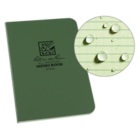 Memo Book, Soft Cover, Green, 112 Pages, 3-1/2" W x 5" L Distribution Jean Lapalme