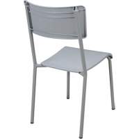 Ventura Stacking Chair, Polypropylene, 36" High, 300 lbs. Capacity, Grey Distribution Jean Lapalme