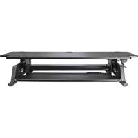 Poste de travail assis-debout Goya, Mod&egrave;le de bureau, 20" h x 42" la x 16" p, Noir Distribution Jean Lapalme