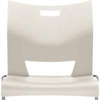 Chaise de formation sans bras Duet, Plastique, Hauteur 33-1/4", Capacit&eacute; 350 lb, Blanc Distribution Jean Lapalme