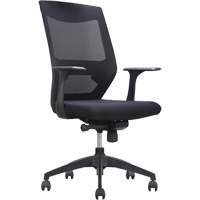 Chaise de bureau ajustable &agrave; basculement synchronis&eacute; s&eacute;rie Activ, Tissu/Mailles, Noir, Capacit&eacute; 275 lb Distribution Jean Lapalme