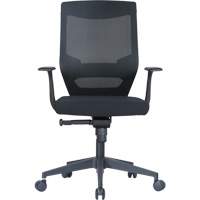 Chaise de bureau ajustable &agrave; basculement synchronis&eacute; s&eacute;rie Activ, Tissu/Mailles, Noir, Capacit&eacute; 275 lb Distribution Jean Lapalme