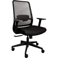 Chaise de bureau ajustable &agrave; basculement synchronis&eacute; s&eacute;rie Activ, Tissu/Mailles, Noir, Capacit&eacute; 275 lb Distribution Jean Lapalme