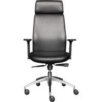Fauteuil de cadre &agrave; dossier &eacute;lev&eacute; s&eacute;rie Activ, Polyur&eacute;thane/Vinyle, Noir, Capacit&eacute; 275 lb Distribution Jean Lapalme