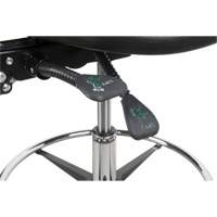 Heavy-Duty Ergonomic Stool, Stationary, Adjustable Height, 250 lbs. Capacity Distribution Jean Lapalme