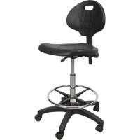 Heavy-Duty Ergonomic Stool, Mobile, Adjustable Height, 250 lbs. Capacity Distribution Jean Lapalme