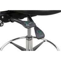 Heavy-Duty Ergonomic Stool, Mobile, Adjustable Height, 250 lbs. Capacity Distribution Jean Lapalme