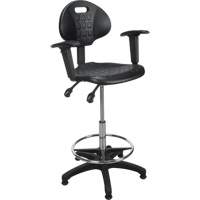 Heavy-Duty Ergonomic Stool with Adjustable Arm Rests, Stationary, Adjustable Height, 250 lbs. Capacity Distribution Jean Lapalme