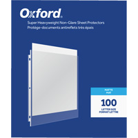 Oxford&reg; Heavyweight Non-Glare Sheet Protectors Distribution Jean Lapalme