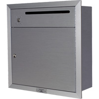 Recessed Collection Box, Wall -Mounted, 12-3/4" x 16-3/8", 2 Doors, Aluminum Distribution Jean Lapalme