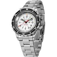 Arctic Edition Large Diver's Automatic GSAR Watch with Stainless Steel Bracelet, Digital, Battery Operated, 41 mm, Silver Distribution Jean Lapalme