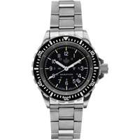 Grey Maple Large Diver's Automatic Watch with Stainless Steel Bracelet, Digital, Battery Operated, 41 mm, Silver Distribution Jean Lapalme