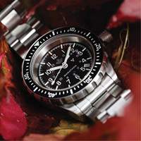 Grey Maple Large Diver's Automatic Watch with Stainless Steel Bracelet, Digital, Battery Operated, 41 mm, Silver Distribution Jean Lapalme