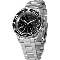 Grey Maple Large Diver's Automatic Watch with Stainless Steel Bracelet, Digital, Battery Operated, 41 mm, Silver Distribution Jean Lapalme