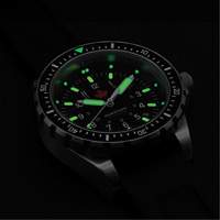 Red Maple Jumbo Diver's Quartz Watch, Digital, Battery Operated, 46 mm, Black Distribution Jean Lapalme