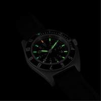 Steel Navigator Watch on 3-Piece Rubber Strap Kit, Digital, Battery Operated, 41 mm, Black Distribution Jean Lapalme