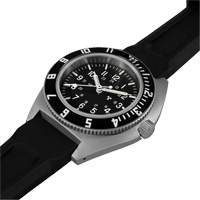 Steel Navigator Watch on 3-Piece Rubber Strap Kit, Digital, Battery Operated, 41 mm, Black Distribution Jean Lapalme