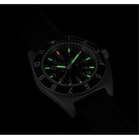 Steel Navigator with Date on Black 3-Piece Rubber Strap Kit, Digital, Battery Operated, 41 mm, Black Distribution Jean Lapalme
