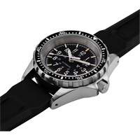 Steel Navigator with Date on Black 3-Piece Rubber Strap Kit, Digital, Battery Operated, 36 mm, Black Distribution Jean Lapalme