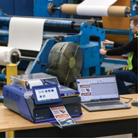 J7300 Industrial Inkjet Colour Label Printer Wi-Fi with Safety & Facility ID Software, 48" Tape, 1.2 IPS Distribution Jean Lapalme