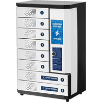 KwikBoost&reg; 8-Bay Self-Service Charging Locker Distribution Jean Lapalme