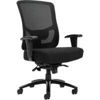 Raven 400 High-Back Heavy-Duty Synchro-Tilter, Mesh, Black, 400 lbs. Capacity Distribution Jean Lapalme
