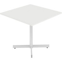 Table carr&eacute;e &agrave; hauteur r&eacute;glable Newland, 36" lo x 36" la x 29" h, Dessus de 1", Stratifi&eacute;, Blanc Distribution Jean Lapalme