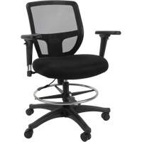 Mesh Work Stool, Mobile, Adjustable Height, 450 lbs. Capacity Distribution Jean Lapalme