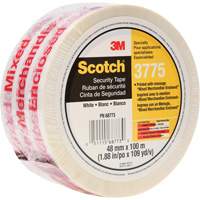 Scotch&reg; 3775 Box Sealing Tape with Message, Hot Melt Adhesive, 2 mils, 48 mm (1-22/25") x 100 m (328') Distribution Jean Lapalme