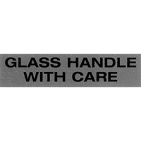 &eacute;tiquettes pour traitement sp&eacute;cial Glass Handle with Care, 5" lo x 2" la, Noir/rouge Distribution Jean Lapalme