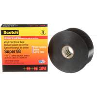 Scotch&reg; Vinyl Electrical Tape Super 88, 38 mm (1-1/2") x 33 m (108'), Black, 8.5 mils Distribution Jean Lapalme
