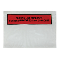 Pochette pour bordereau d'exp&eacute;dition, 7" lo x 5-1/2" la, Style Insertion par l'arri&egrave;re Distribution Jean Lapalme