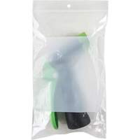 White Block Poly Bags, Reclosable, 8" x 5", 2 mils Distribution Jean Lapalme