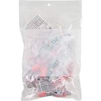 White Block Poly Bags, Reclosable, 9" x 6", 2 mils Distribution Jean Lapalme