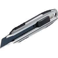 Knife with Auto-Lock, 18 mm, Carbon Steel, Heavy-Duty, Aluminum Handle Distribution Jean Lapalme