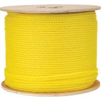 1/4" Braided Yellow Rope, Polypropylene, 1300' Distribution Jean Lapalme