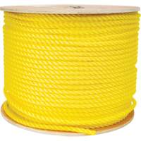 3/8" Braided Yellow Rope, Polypropylene, 630' Distribution Jean Lapalme